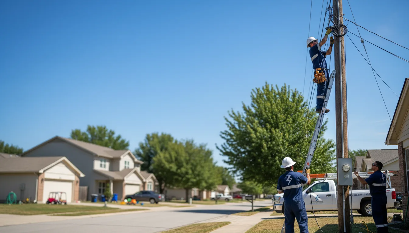 Residential electrician providing installation services in Edgemont, AR